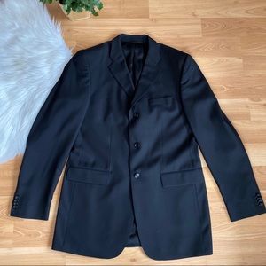 Banana Republic men’s black modern wool jacket